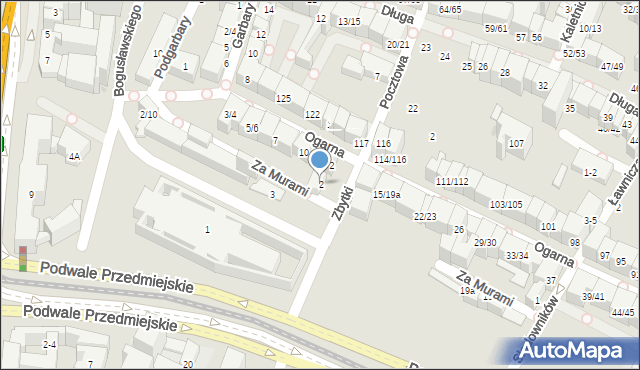 Gdańsk, Zbytki, 2, mapa Gdańska