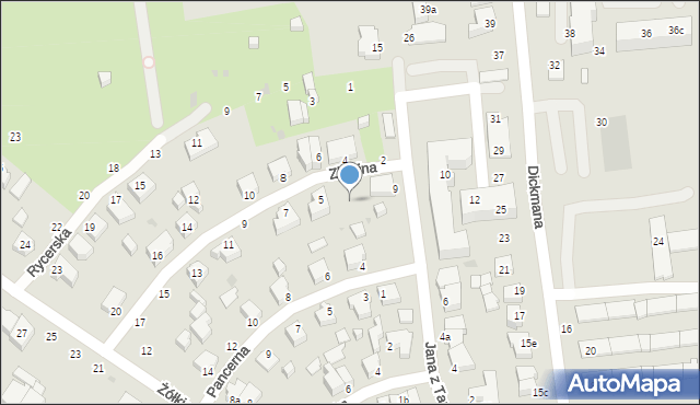 Gdynia, Zbrojna, 3, mapa Gdyni