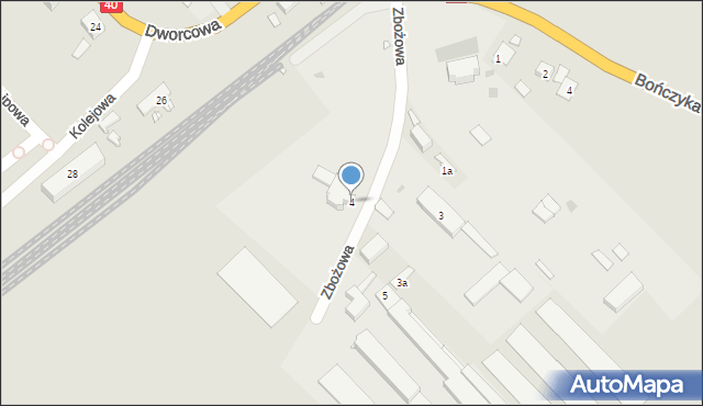 Głogówek, Zbożowa, 4, mapa Głogówek