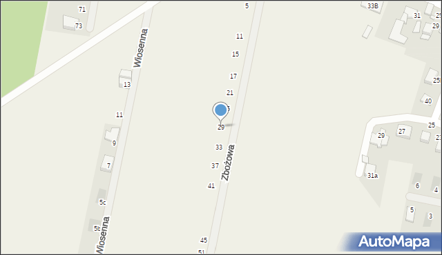 Górki, Zbożowa, 29, mapa Górki