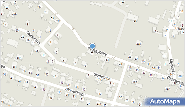 Grodzisk Wielkopolski, Zbąszyńska, 57, mapa Grodzisk Wielkopolski