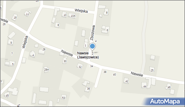 Jawiszowice, Zbożowa, 2, mapa Jawiszowice
