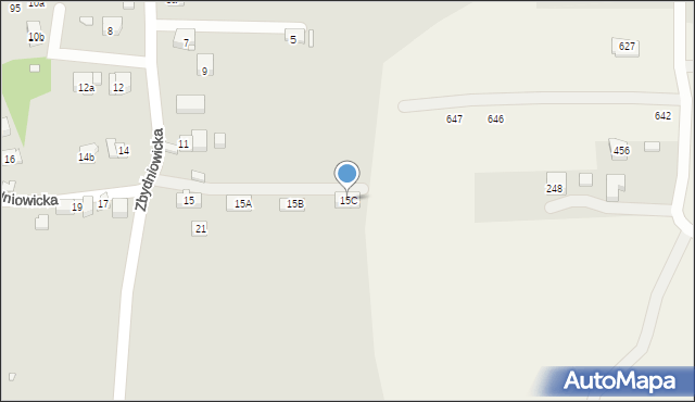 Kraków, Zbydniowicka, 15C, mapa Krakowa