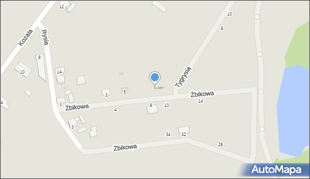 Krotoszyn, Żbikowa, 7, mapa Krotoszyna