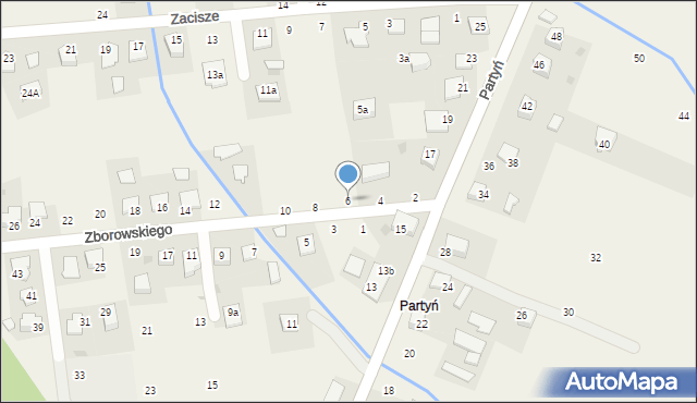 Łęg Tarnowski, Zborowskiego, 6, mapa Łęg Tarnowski