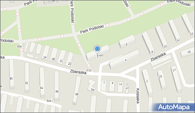 Łódź, Zbaraska, 2, mapa Łodzi