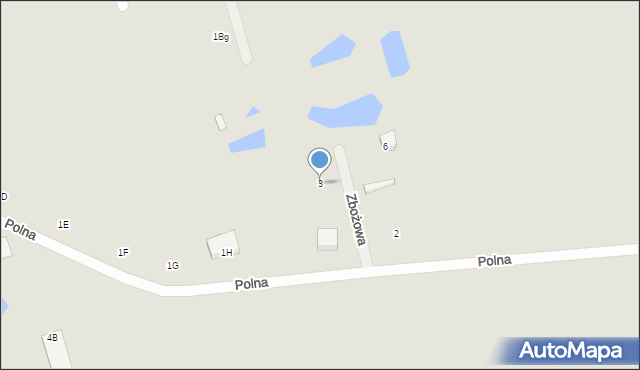 Lubawa, Zbożowa, 3, mapa Lubawa