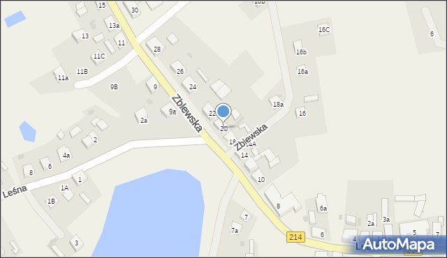 Lubichowo, Zblewska, 20, mapa Lubichowo