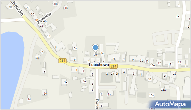 Lubichowo, Zblewska, 2a, mapa Lubichowo