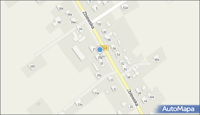 Lubichowo, Zblewska, 35a, mapa Lubichowo