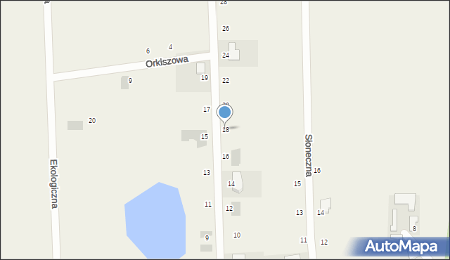 Małkowo, Zbożowa, 18, mapa Małkowo