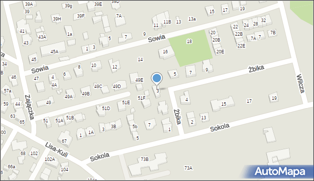 Marki, Żbika, 3, mapa Marki