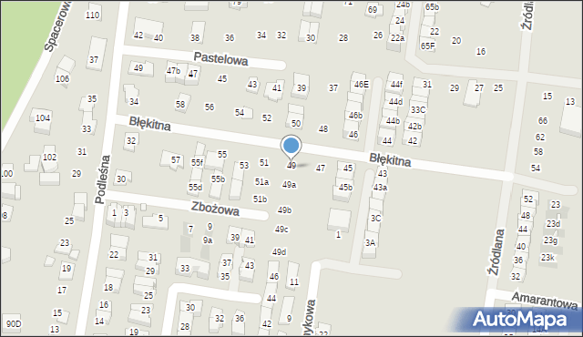 Marki, Zbożowa, 19, mapa Marki