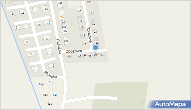 Nadolice Wielkie, Zbożowa, 6b, mapa Nadolice Wielkie