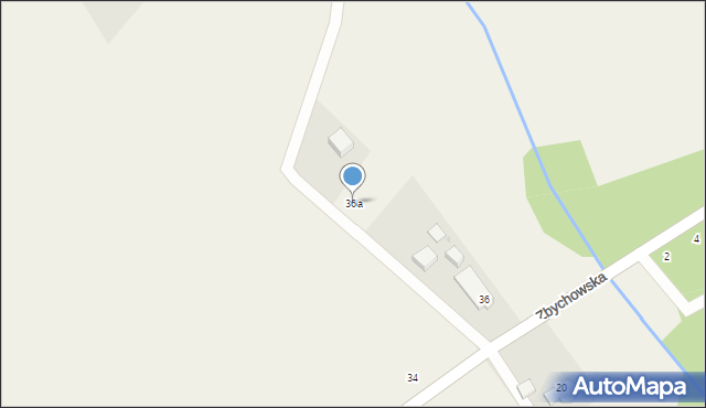 Nowy Dwór Wejherowski, Zbychowska, 36a, mapa Nowy Dwór Wejherowski