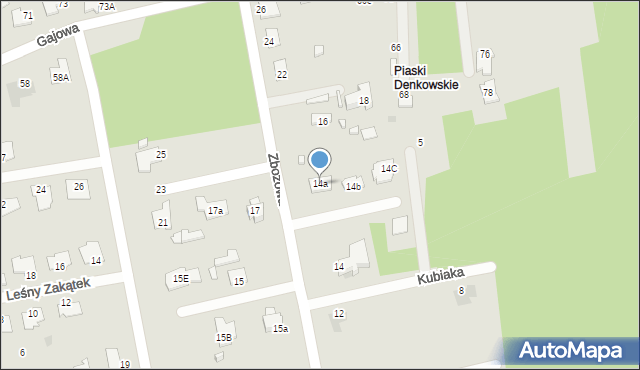 Ostrowiec Świętokrzyski, Zbożowa, 14a, mapa Ostrowiec Świętokrzyski