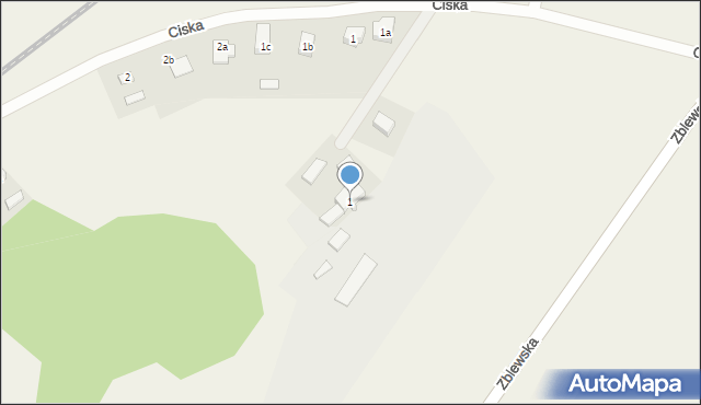 Pinczyn, Zblewska, 1, mapa Pinczyn