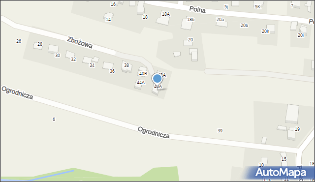 Pisarzowice, Zbożowa, 46B, mapa Pisarzowice