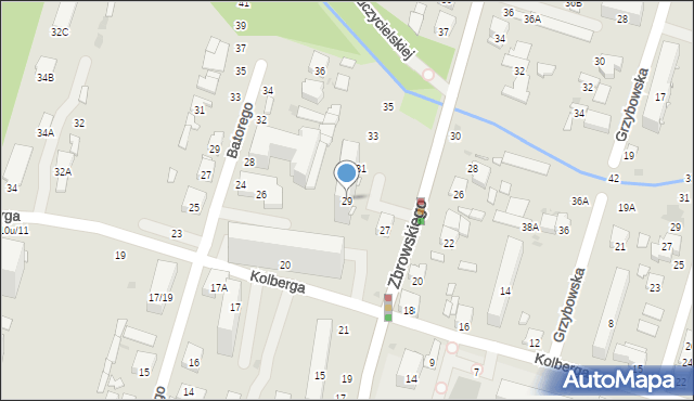 Radom, Zbrowskiego Stanisława, 29, mapa Radomia