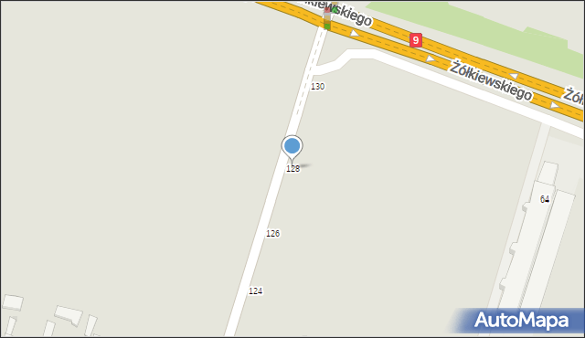 Radom, Zbrowskiego Stanisława, 128, mapa Radomia