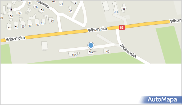 Radzyń Podlaski, Zbulitowska, 66a, mapa Radzyń Podlaski