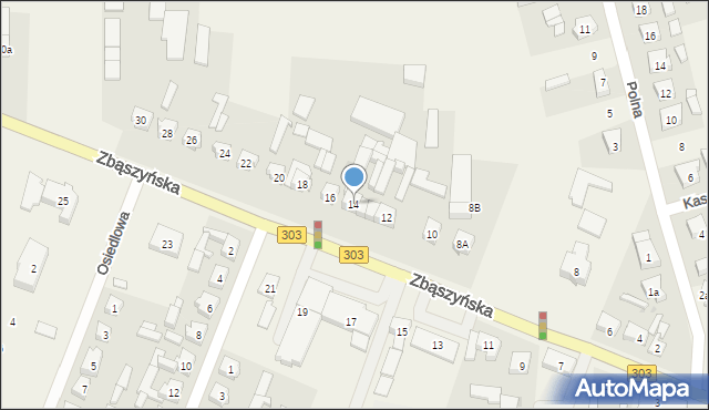 Siedlec, Zbąszyńska, 14, mapa Siedlec