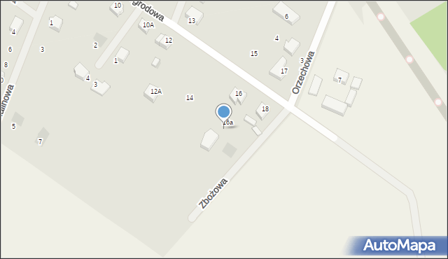 Skórcz, Zbożowa, 16a, mapa Skórcz