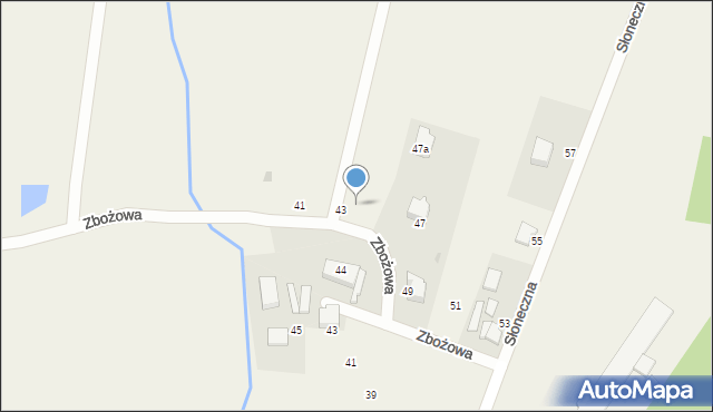 Skrzeszewo, Zbożowa, 44, mapa Skrzeszewo