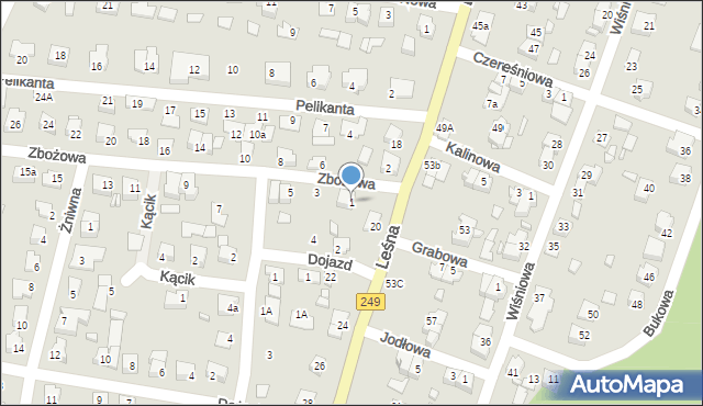 Solec Kujawski, Zbożowa, 1, mapa Solec Kujawski