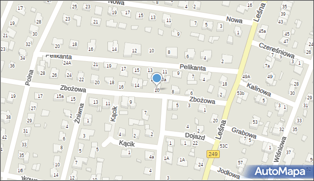 Solec Kujawski, Zbożowa, 10, mapa Solec Kujawski