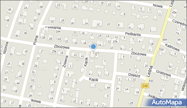 Solec Kujawski, Zbożowa, 9a, mapa Solec Kujawski