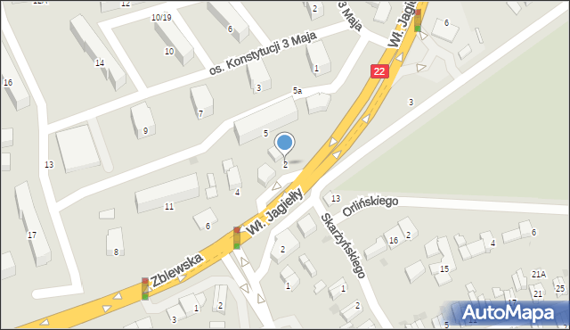 Starogard Gdański, Zblewska, 2, mapa Starogard Gdański