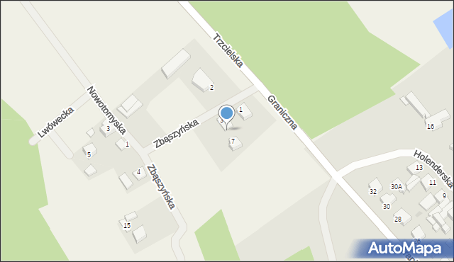 Strzyżewo, Zbąszyńska, 5, mapa Strzyżewo