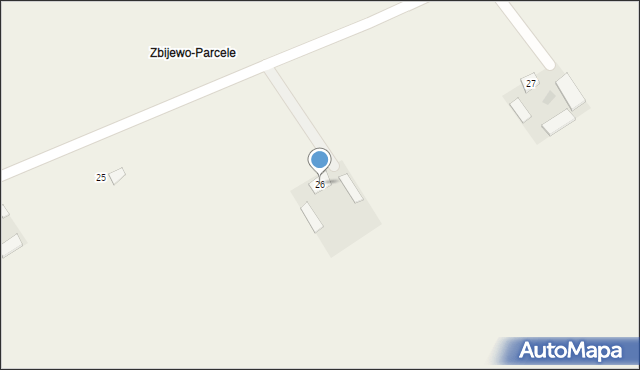 Szczecin, Zbijewo-Parcele, 26, mapa Szczecina
