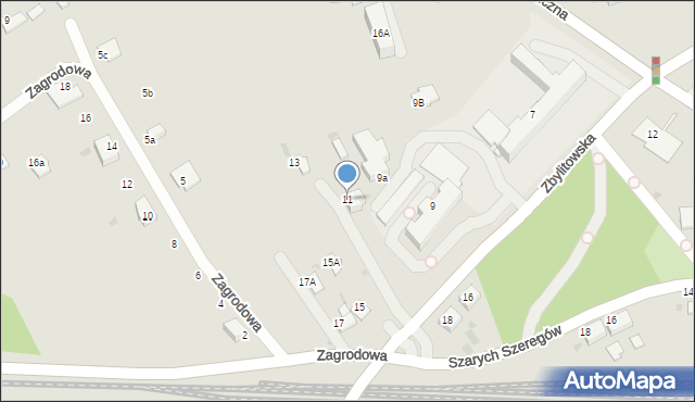 Tarnów, Zbylitowska, 11, mapa Tarnów