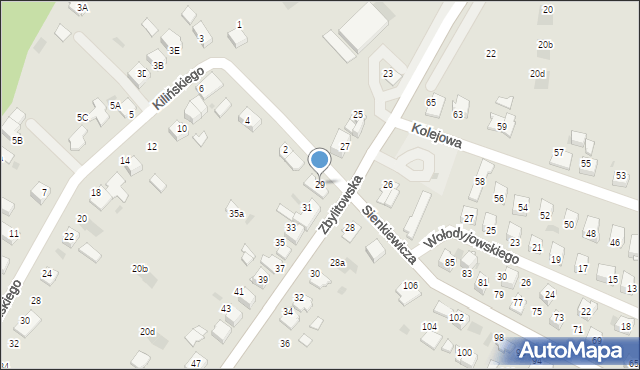 Tarnów, Zbylitowska, 29, mapa Tarnów