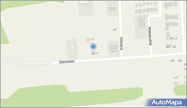 Tupadły, Zbożowa, 32, mapa Tupadły