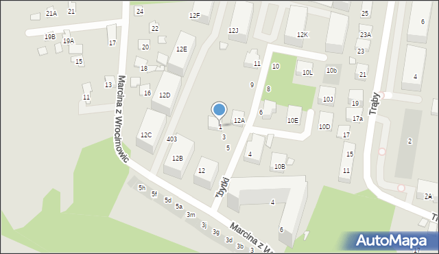 Warszawa, Zbytki, 1, mapa Warszawy