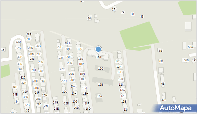 Wieliczka, Zbożowa, 16d, mapa Wieliczka