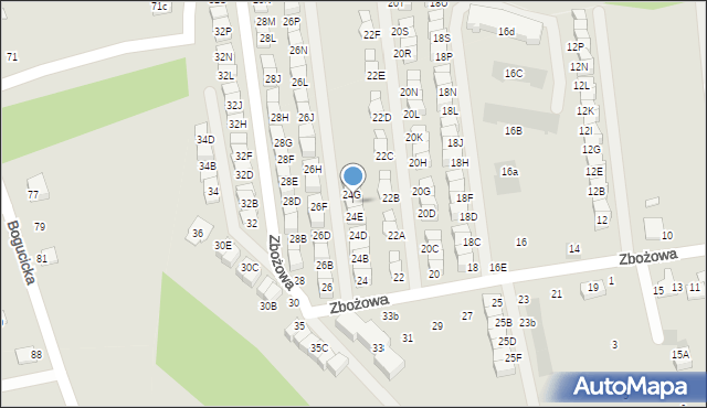 Wieliczka, Zbożowa, 24F, mapa Wieliczka