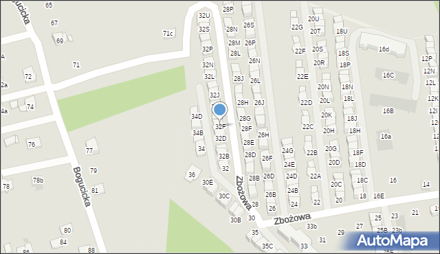 Wieliczka, Zbożowa, 32F, mapa Wieliczka