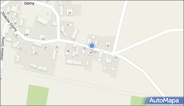 Zbaków Górny, Zbaków Górny, 31, mapa Zbaków Górny