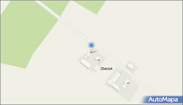 Zbarzewo, Zbarzewo, 49A, mapa Zbarzewo