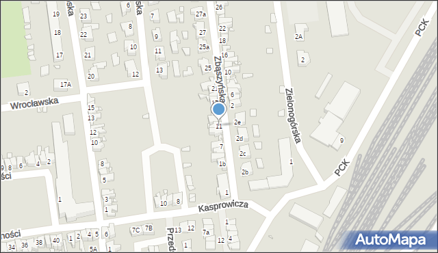 Zbąszynek, Zbąszyńska, 11, mapa Zbąszynek