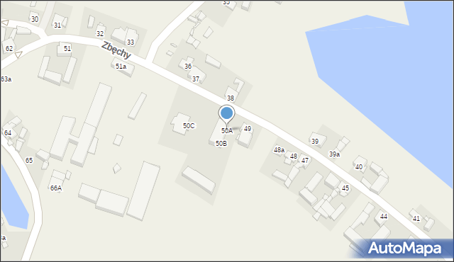 Zbęchy, Zbęchy, 50A, mapa Zbęchy
