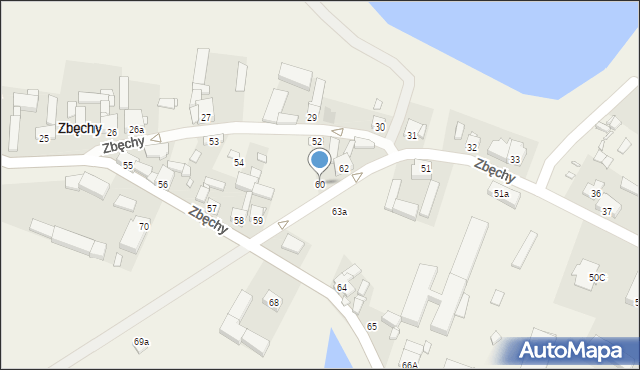 Zbęchy, Zbęchy, 60, mapa Zbęchy