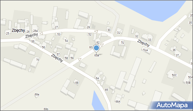 Zbęchy, Zbęchy, 63a, mapa Zbęchy