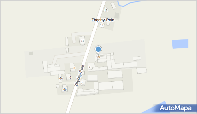 Zbęchy-Pole, Zbęchy-Pole, 10, mapa Zbęchy-Pole
