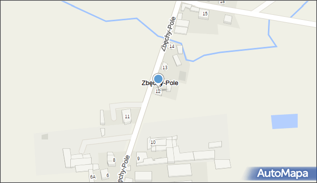 Zbęchy-Pole, Zbęchy-Pole, 12, mapa Zbęchy-Pole