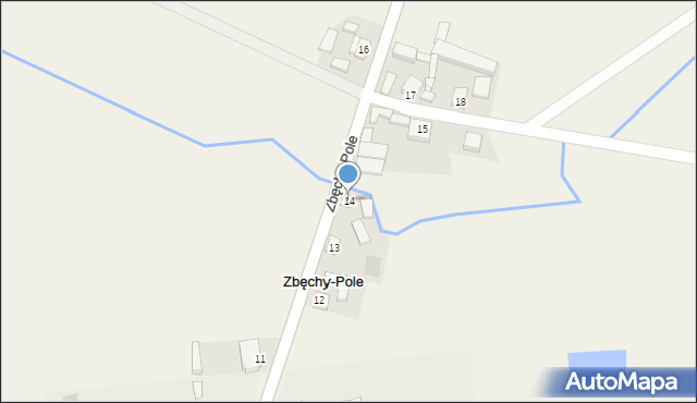 Zbęchy-Pole, Zbęchy-Pole, 14, mapa Zbęchy-Pole